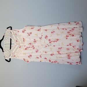 Maurices XXL NWT Romantic Fairycore floral sleeveless dress
